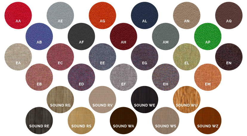 Toutes les couleurs des écrans et panneaux acoustique DP-Acoustique