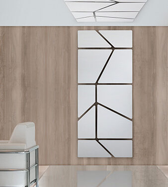 Ecrans muraux FLAT avec revêtement de tissu Trevira pour réduire le brouhahas en beauté DP Acoustique