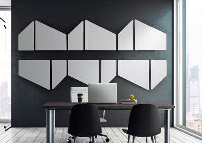 Panneaux acoustiques modernes blancs pour mur et plafond Flat