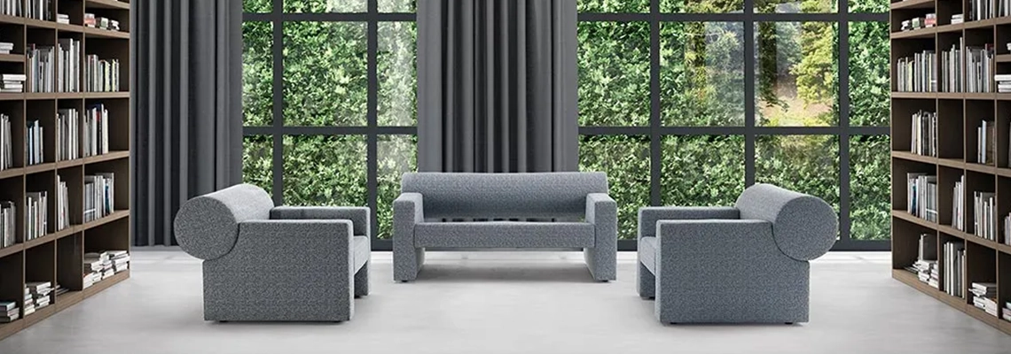 Canapé et fauteuil acoustiques Cilindro