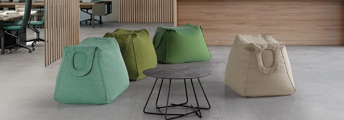 Pouf acoustique Shopper