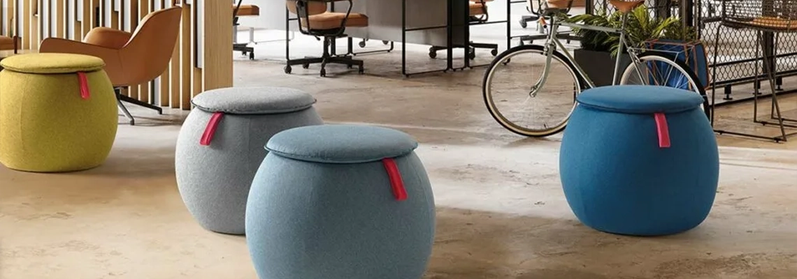 Poufs et tables basses acoustiques Snowpouf