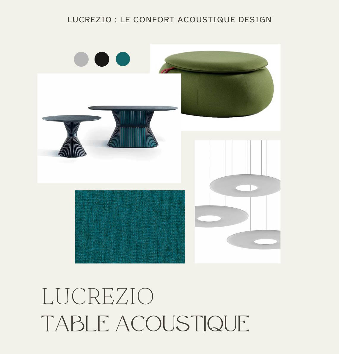 Table acoustique Lucrezio