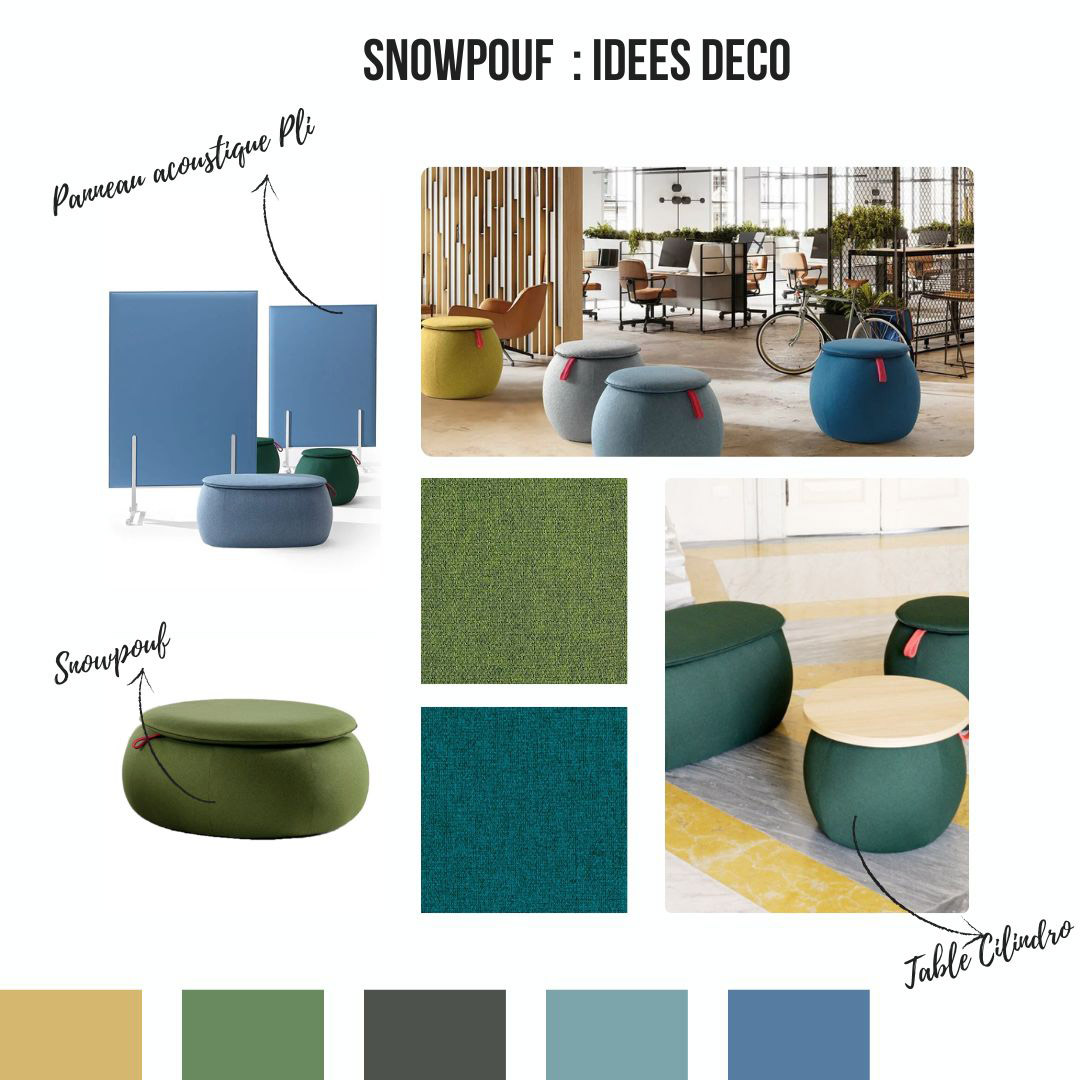 Snowpouf - poufs et tables acoustiques