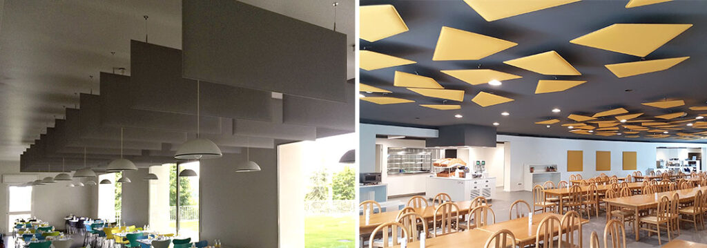Panneaux acoustiques dans les réfectoires - réduire les nuisances sonores et la réverbération