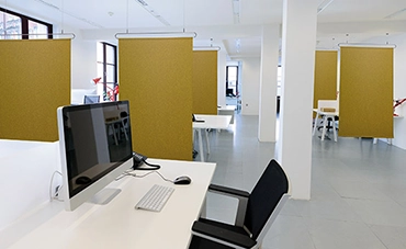 Panneaux acoustiques - séparation de bureaux