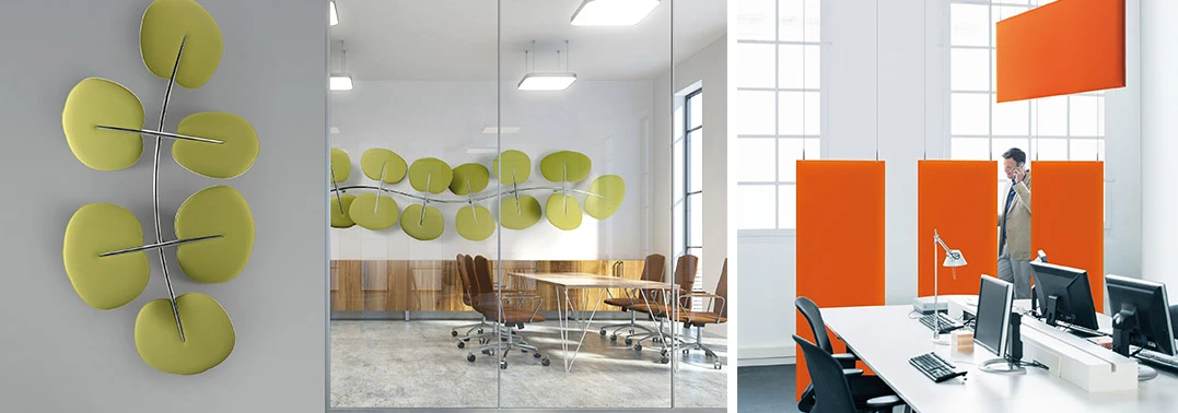 Stop au bruit en entreprise - Panneaux acoustiques design et colorés - salle de réunion, openspace