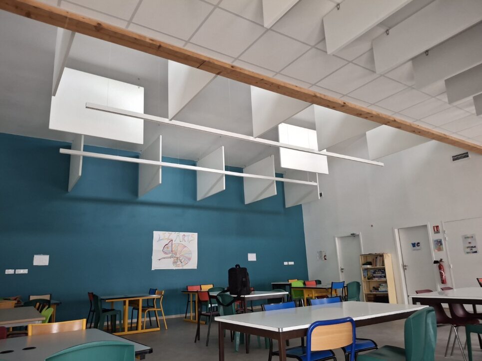 Traitement acoustique salle périscolaire d'Oraison