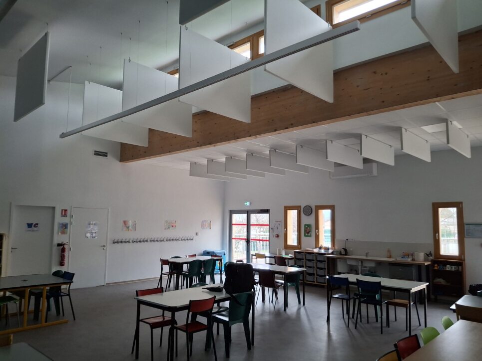 Amélioration du confort acoustique dans la salle périscolaire d'Oraison DP-Acoustique
